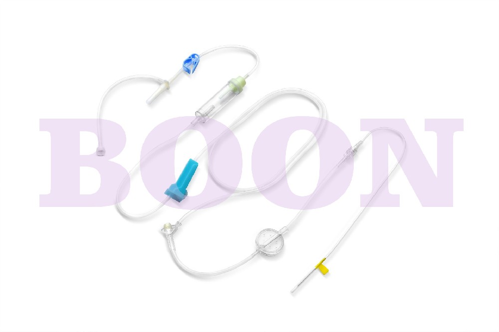 Single use Automatic Air-expelling Safe Infusion set with needles