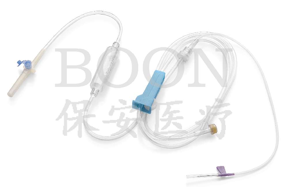 Infusion set with needles for single-use